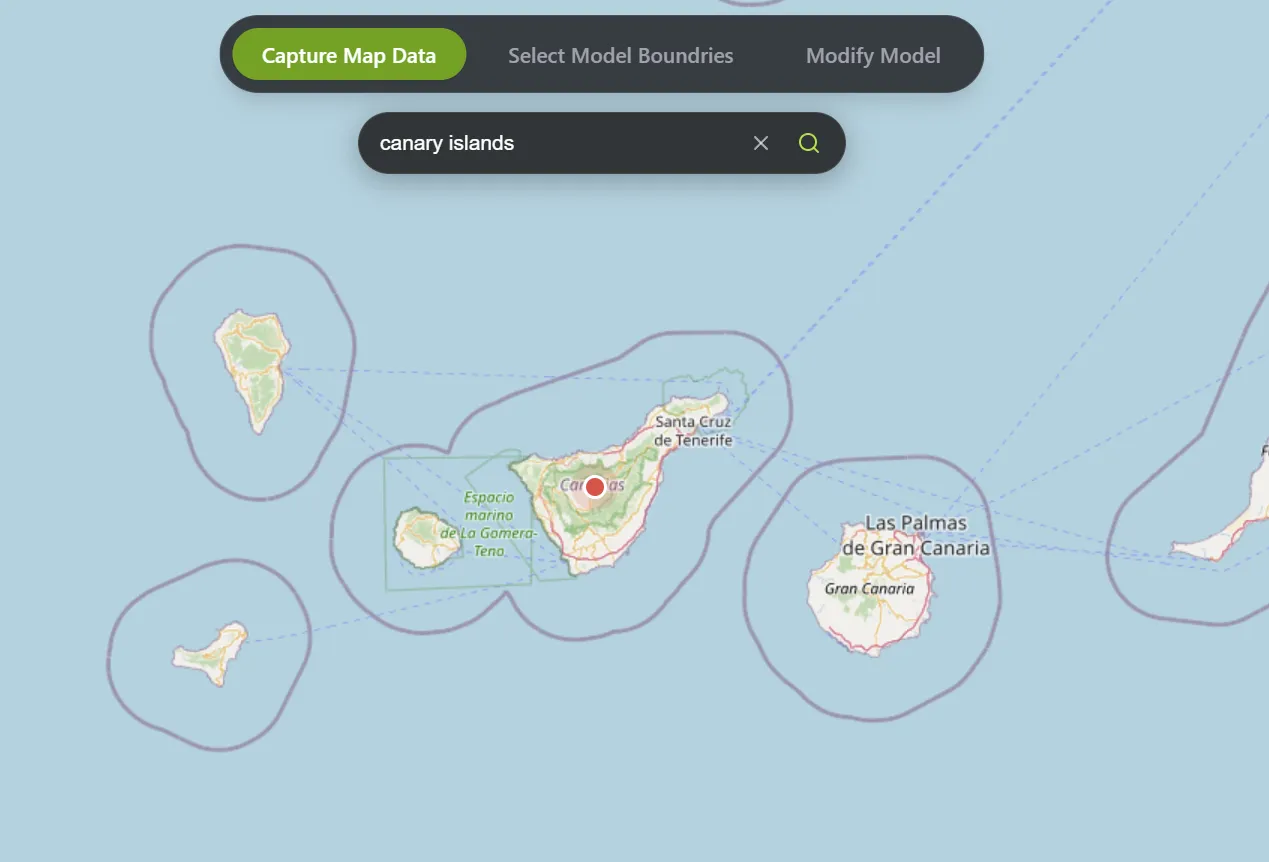 Map Search Interface
